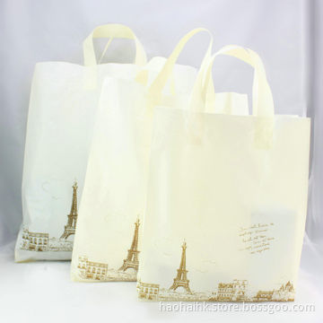 HDPE Organ Plastic Handle Bag, Suitable for Clothing or Gift Packaging